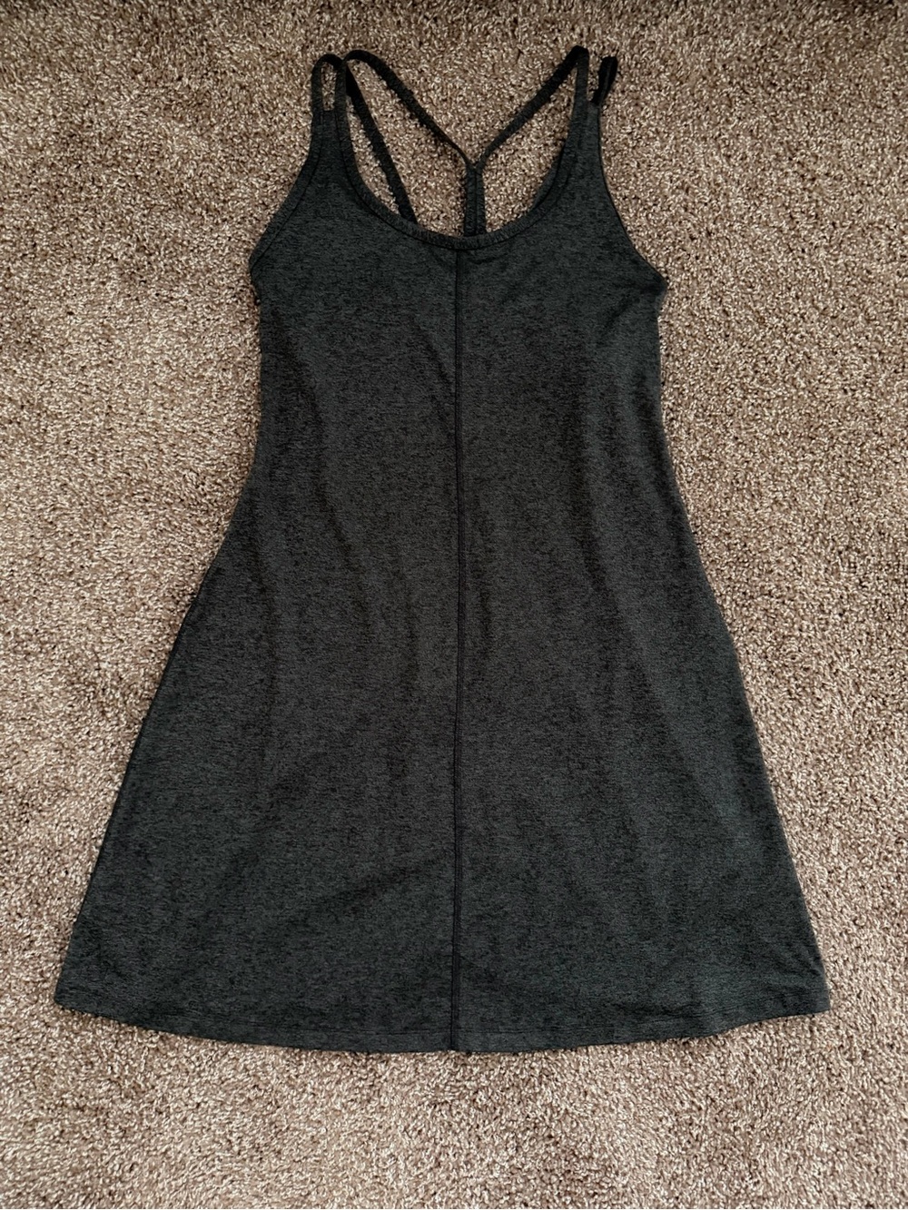 Patagonia Charcoal Gray Racerback Slip Dress